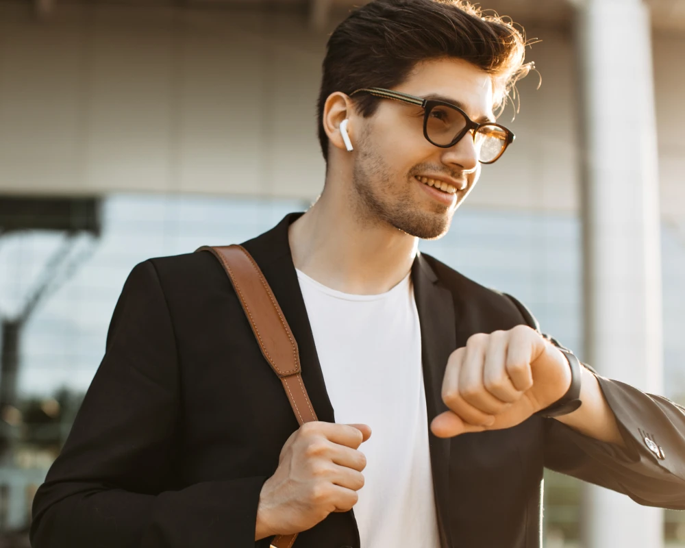 mens black leather carry on bag